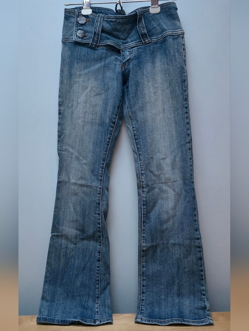 YOUNIQUE | Vintage Boot Cut Flare Low Rise Wide Band Jeans, Sz. 7